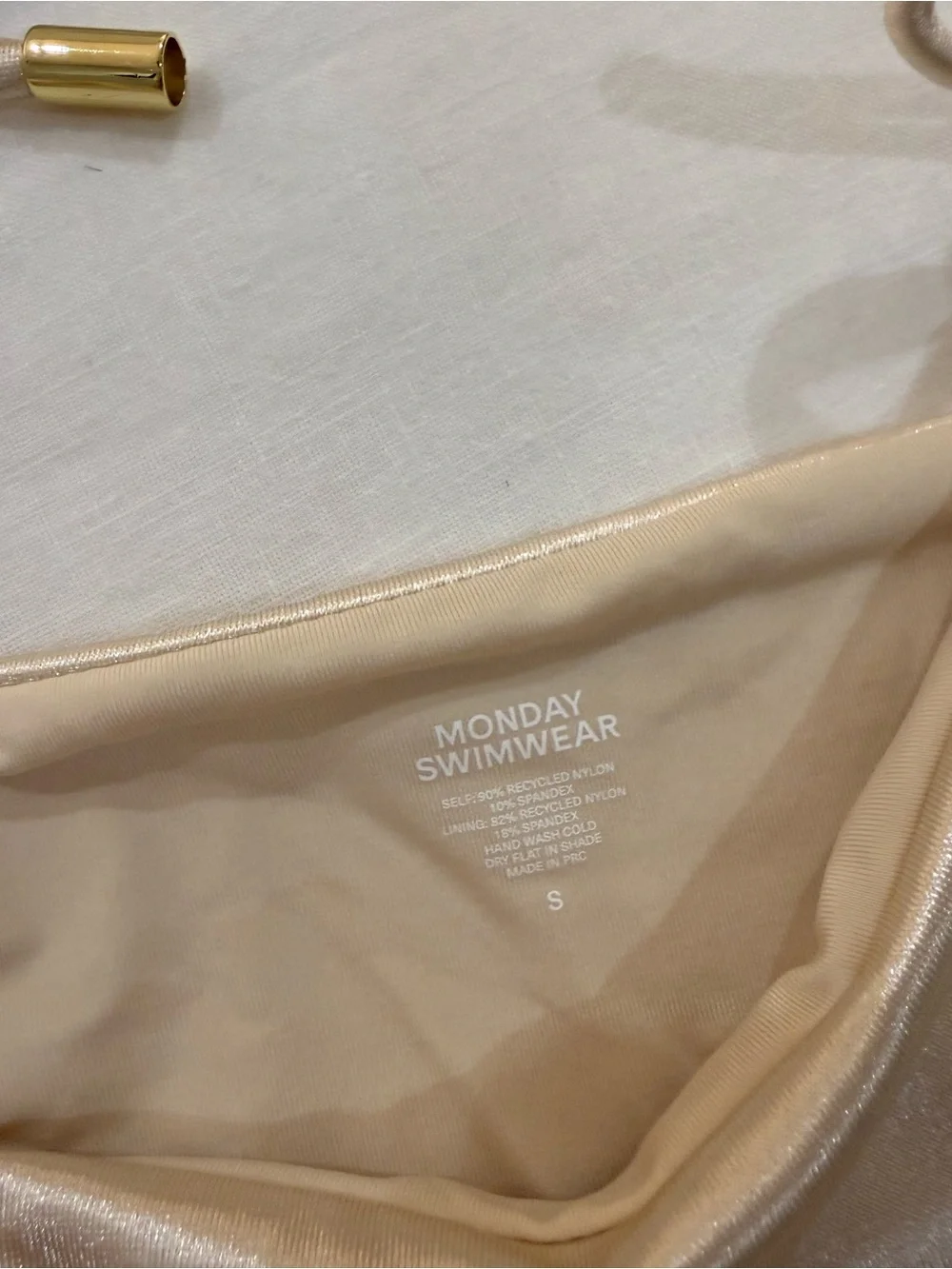 Monday Swimwear Champagne Bikini - BRAND NEW SIZE SMALL